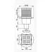 Душевой трап Alcaplast 105x105/50 APV32-BL-01 хром