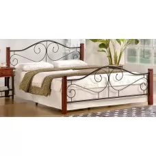 Кровать HALMAR VIOLETTA 160 античная черешня\черный