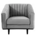 Кресло SIGNAL ASPREY 1 VELVET BLUVEL 14 серый
