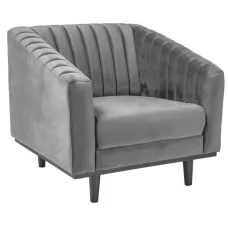 Кресло SIGNAL ASPREY 1 VELVET BLUVEL 14 серый