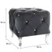 Пуф SIGNAL HESTIA K VELVET черный/серебряный