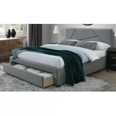 Кровать HALMAR VALERY 160/200 серый/орех