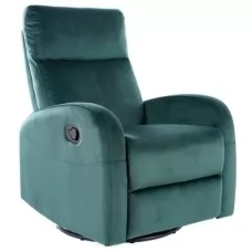 Кресло SIGNAL OLIMP VELVET Bluvel78 раскладной, зеленый