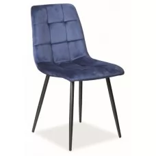 Стул SIGNAL MILA VELVET темно-синий..