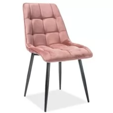 Стул SIGNAL CHIC Velvet Bluvel 52 античный розовый/черный