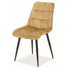 Стул SIGNAL CHIC VELVET карри/черный