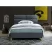Кровать SIGNAL SIERRA VELVET TAP.150 серый/дуб, 120/200