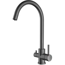 Смеситель для кухни под фильтр GranFest QUARZ Z-5420 PVD графит