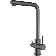 Смеситель для кухни под фильтр GranFest QUARZ Z-5421 PVD графит