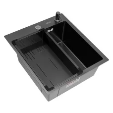 Кухонная мойка Arfeka ECO AR 450*500, коландер G, BLACK