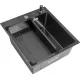 Кухонная мойка Arfeka ECO AR 450*500, коландер G, BLACK DECOR