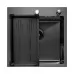 Кухонная мойка Arfeka ECO AR 500*500, коландер G, BLACK DECOR MILLET