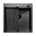 Кухонная мойка ARFEKA ECO AR мойка 500*500, коландер G, BLACK DECOR VOLCANIC