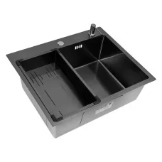 Кухонная мойка Arfeka ECO AR 600*500+CL AR G+DS AR BLACK