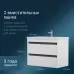Тумба AM.PM Pulse M91-FHX0752-WCC0752WG белый глянцевый/графитовый
