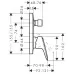 Смеситель для душа Hansgrohe Vernis Logis 71405008 хром