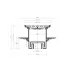 Душевой трап Pestan Confluo Standart VERTICAL PLATE 15X15 2 IN 1