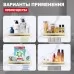 Полка прямая Raglo R340.04.03 золотой сатин