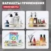 Полка прямая Raglo R340.03.03 золотой сатин