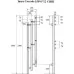 Полотенцесушитель электрический Маргроид Ferrum Inaro 3 Cascade СНШ профильный 150*6*12 Белый матовый, скрытого монтажа, таймер справа