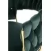 Стул HALMAR K551 зеленый/черный/золотой