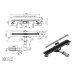 Душевой трап Roxen Chrome Slim 91060-120 хром