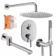 Душевая система Roxen Santi 50014000-CH  хром