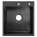 Кухонная мойка Schtoff Best Decor Black 4550, коландер KR-1 BLACK, дозатор SD-1 BLACK, комплект