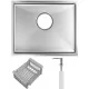 Кухонная мойка Schtoff Undermount Best Decor Silver 5545, коландер KR-1 GREY, дозатор SD-1 SILVER, комплект