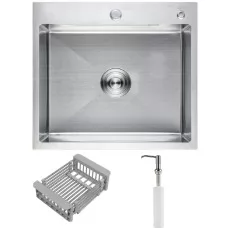 Кухонная мойка Schtoff Best Premium Silver 5550, коландер KR..