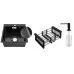 Кухонная мойка Schtoff Best Decor Black 4550, коландер KR-1 BLACK, дозатор SD-1 BLACK, комплект