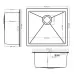 Кухонная мойка Schtoff Undermount Best Decor Silver 4545,коландер KR-1 GREY, дозатор SD-1 GREY, комплект