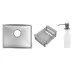 Кухонная мойка Schtoff Undermount Best Decor Silver 5545, коландер KR-1 GREY, дозатор SD-1 GREY, комплект