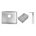 Кухонная мойка Schtoff Undermount Best Decor Silver 5545, коландер KR-1 GREY, дозатор SD-1 SILVER, комплект