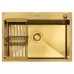 Кухонная мойка Arfeka ECO AR 700*500, коландер, дозатор GOLD DECOR