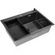 Кухонная мойка Arfeka ECO AR 700*500, коландер G, дозатор BLACK DECOR MILLET