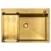 Кухонная мойка Arfeka ECO AR 700*500, коландер G, дозатор GOLD DECOR