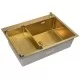 Кухонная мойка Arfeka ECO AR 700*500, коландер G, дозатор GOLD DECOR