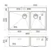 Кухонная мойка Omoikiri Akisame 86-2 Side-IN нержавеющая сталь