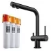 Смеситель для кухни под фильтр Omoikiri Nagano-GM + Pure Drop Lite вороненая сталь