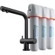 Смеситель для кухни под фильтр Omoikiri Nagano-GM + Pure Drop Lite вороненая сталь