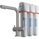 Смеситель для кухни под фильтр Omoikiri Nagano-BL-P + Pure drop Lite гранит