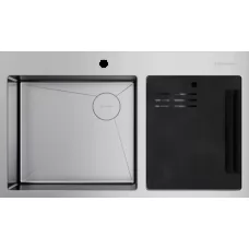 Кухонная мойка Omoikiri Akisame 86-2 Side-IN нержавеющая сталь  