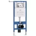 Унитаз с инсталляцией Roxen StounFix Dual Fresh 868424 с Roxen Antares Tornado Long 530205-01-L и клавишей Santi 410260B черная