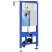 Унитаз с инсталляцией Roxen StounFix Slim 868504 с Antares 530185-01 и клавишей Steel 420280BM черная