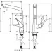 Смеситель для кухни Hansgrohe Metris M71 Select 14785000 хром