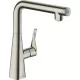 Смеситель для кухни Hansgrohe Metris Select 14847800 нержавеющая сталь