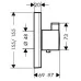 Смеситель для душа Hansgrohe ShowerSelect Highflow 15760140 бронза 