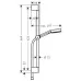 Душевой гарнитур Hansgrohe Pulsify 105 Rel ES U'S 650 24161670 черный матовый