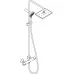 Душевая система Hansgrohe Vernis Shape ShPipe 230 1jet ESm 26097670 черный матовый